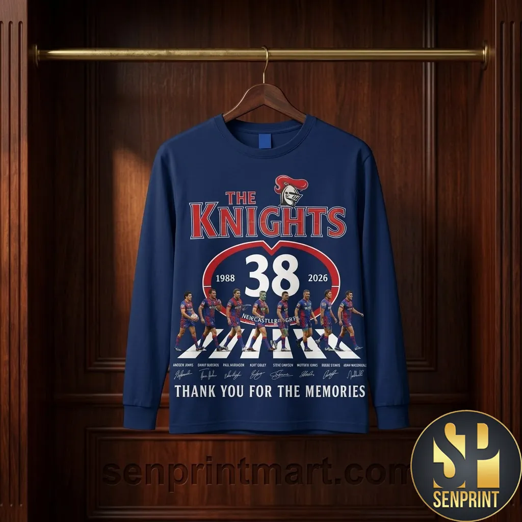Newcastle Knights 38 Years 1988 2026 Thank You For The Memories Sweatshirt