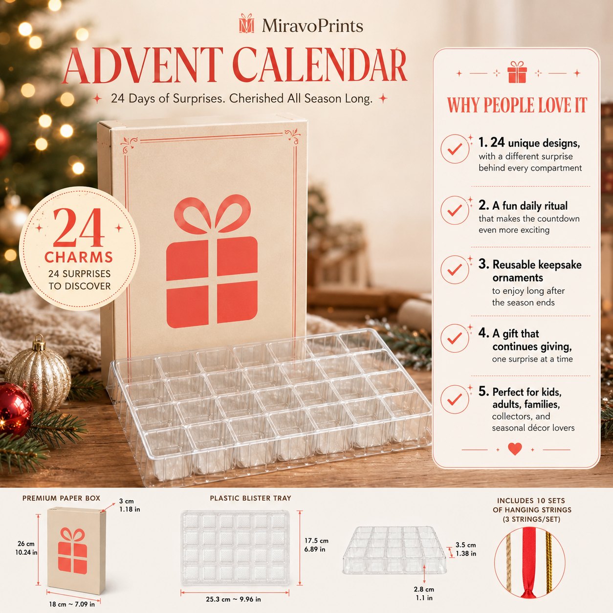 Police Vehicles 24-Day Christmas Countdown Holiday Acrylic Ornaments Advent Calendar Police Vehicles 24-Day Christmas Countdown Holiday Acrylic Ornaments Advent Calendar