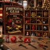 Firefighter Gear 2026 Christmas Countdown 24-Day Acrylic Ornaments Advent Calendar