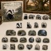 European Badger Woodland Wildlife 24 Days Christmas Countdown Acrylic Charm Advent Calendar