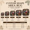 Vintage Monarch Butterfly Wildflower Botanical 3D Print Custom Shape Area Rug