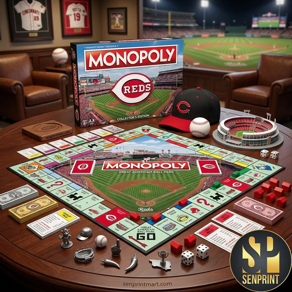Cincinnati Reds Monopoly Collector’s Edition Board Game