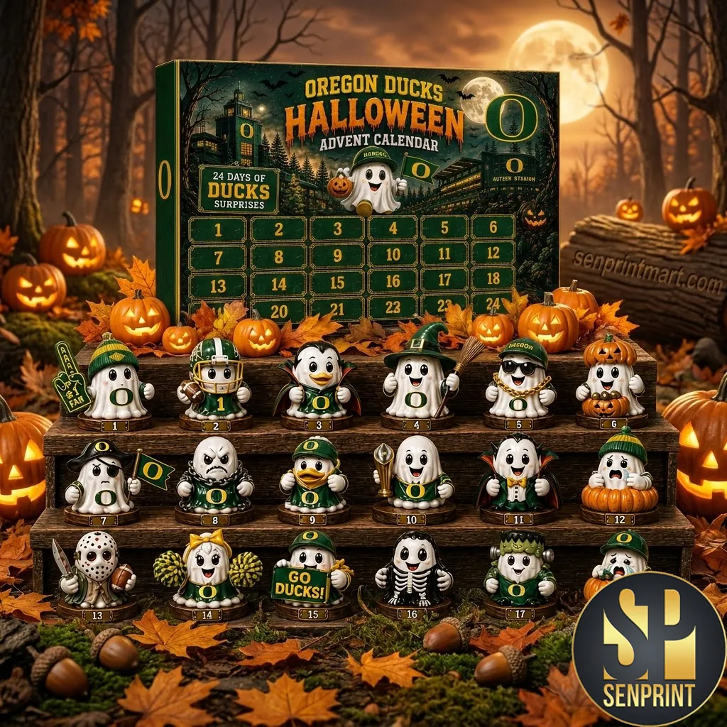 Oregon Ducks Halloween 24 Days of Surprises Premium Advent Calendar