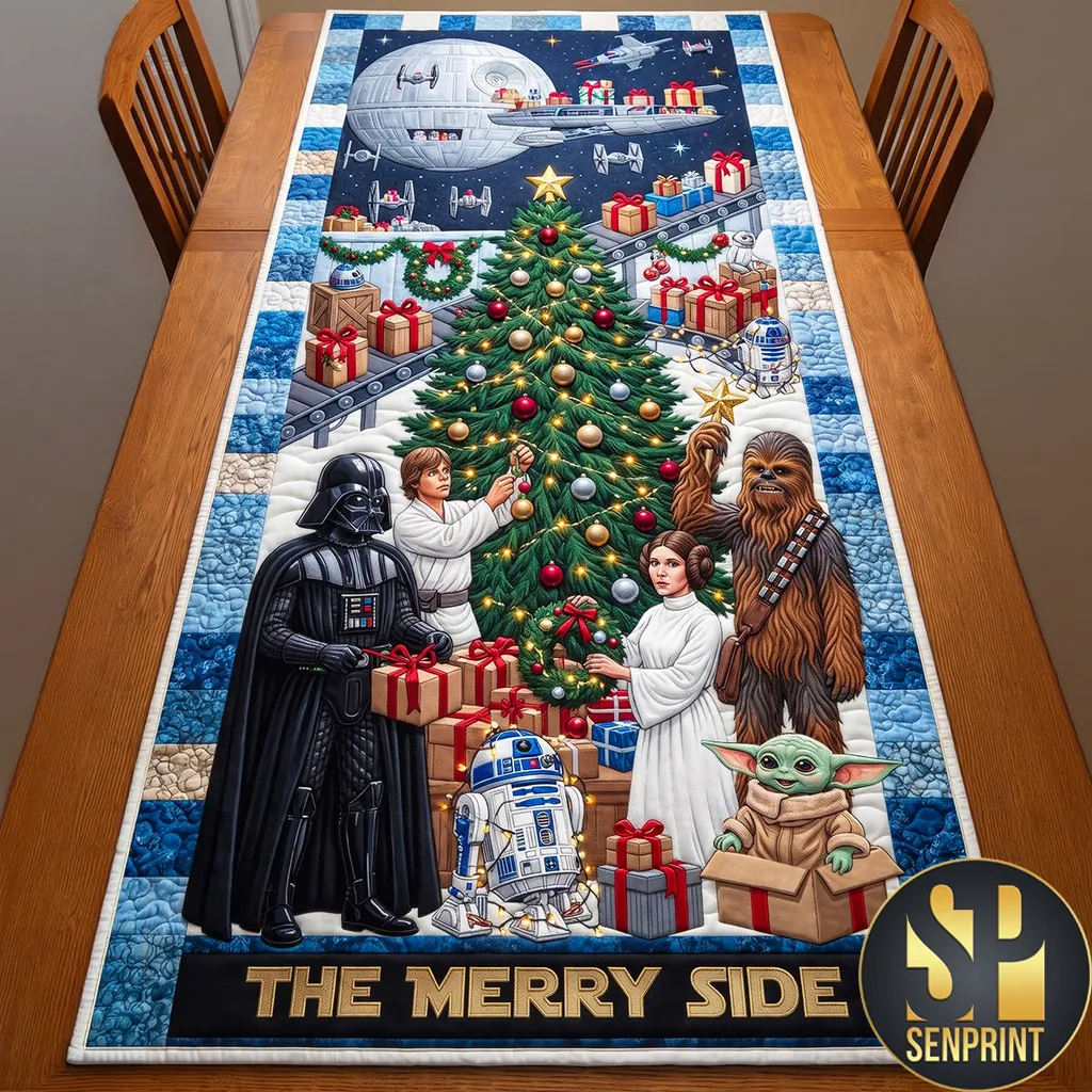 Star Wars The Merry Side Festive Holiday Quilted Table Runner
