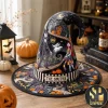 Personalized Spooky Cartoon Characters Quilted Halloween Witch Hat Personalized Spooky Cartoon Characters Quilted Halloween Witch Hat