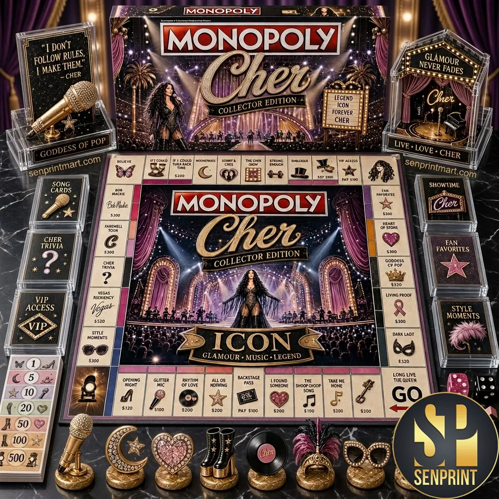 Monopoly Cher Collector Edition Goddess of Pop Deluxe Board Game