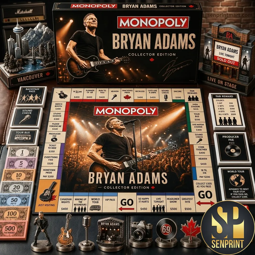 Bryan Adams Collector Edition Custom Monopoly Board Game