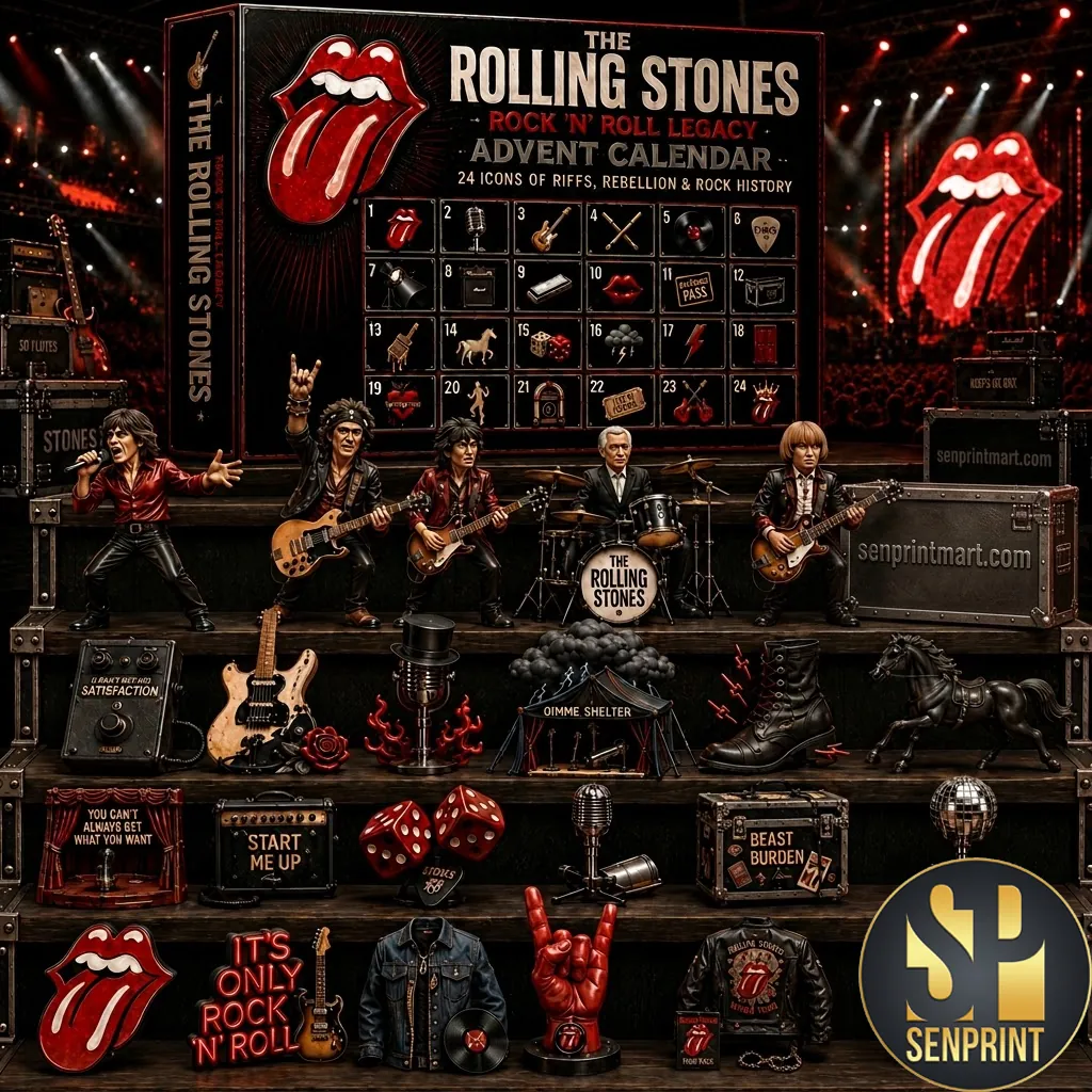 The Rolling Stones Rock N Roll Legacy Premium 24 Day Collectible Advent Calendar