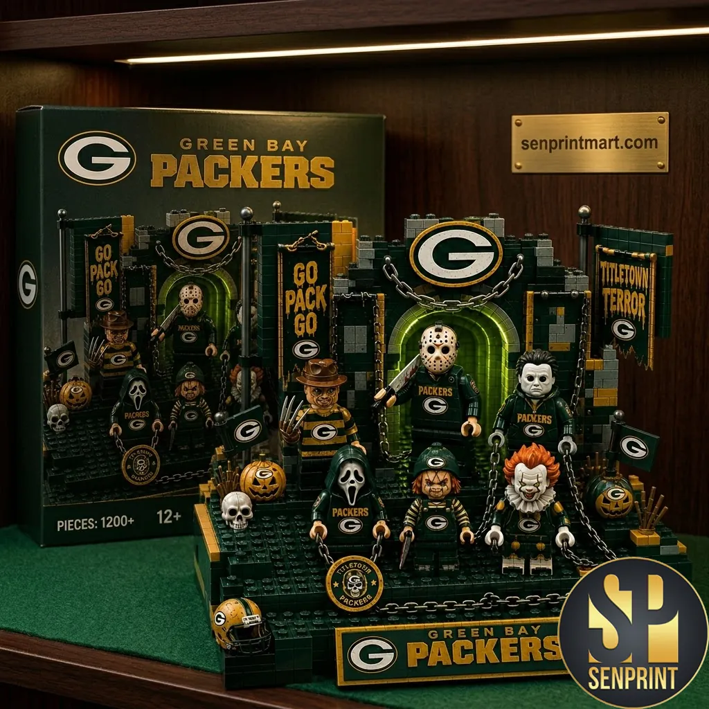Green Bay Packers Titletown Terror Halloween Horror Building Brick Set