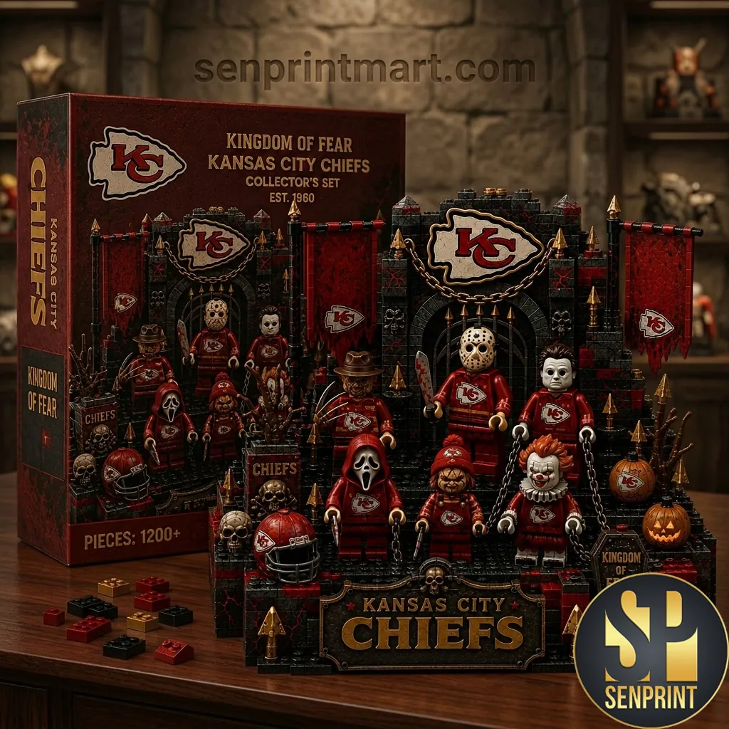 Kansas City Chiefs Kingdom of Fear Halloween Collector’s Building Brick Set
