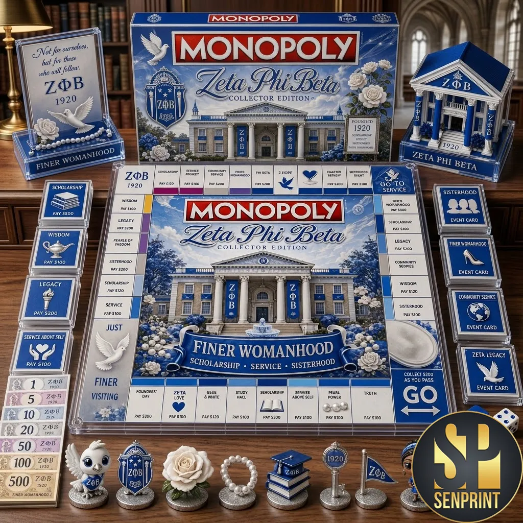 Zeta Phi Beta 1920 Finer Womanhood Collector Edition Monopoly Board Game