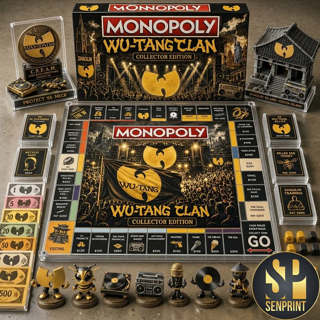 Wu-Tang Clan Monopoly Collector Edition Premium Hip Hop Board Game