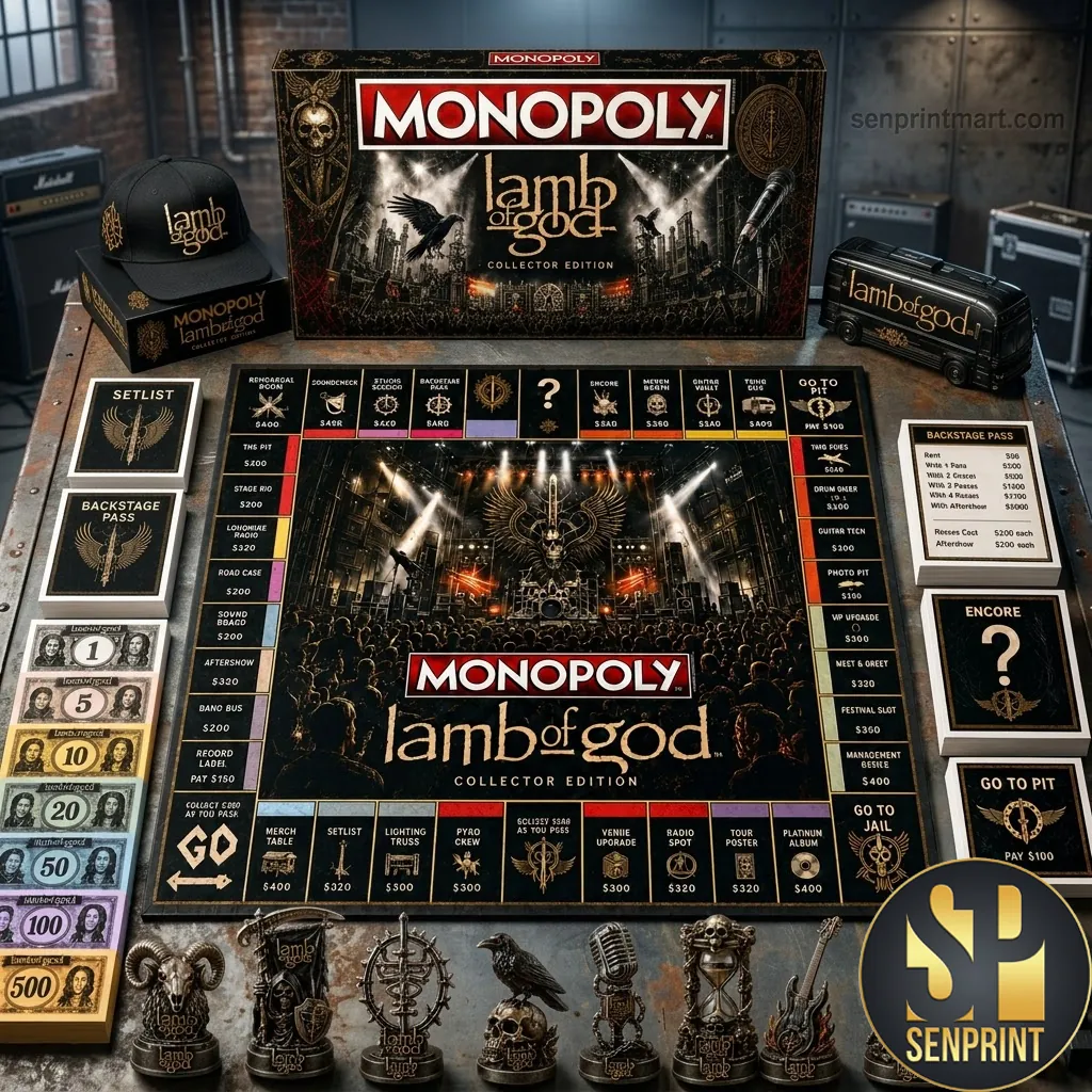 Monopoly Lamb of God Collector Edition Heavy Metal Board Game