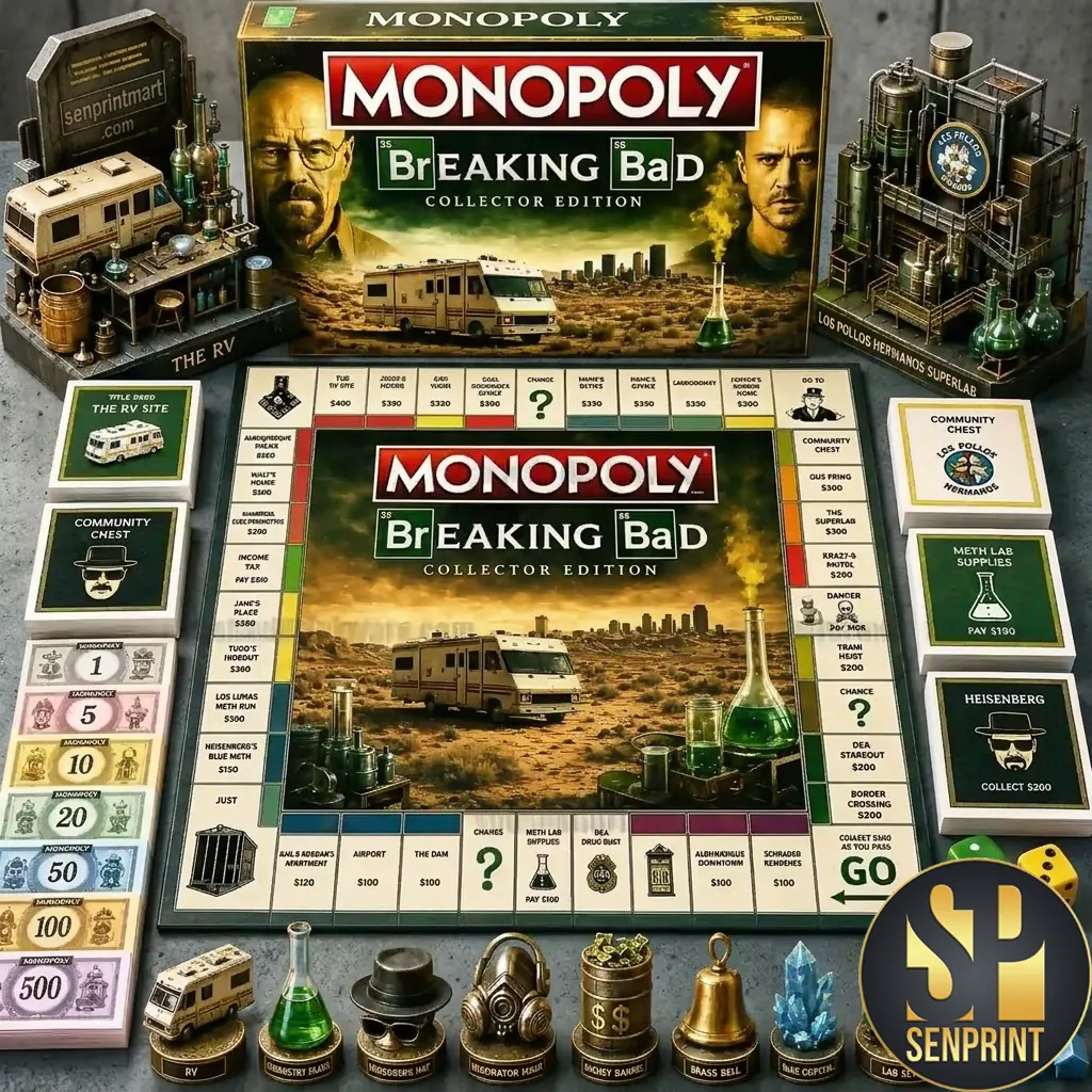 Breaking Bad Collector Edition Deluxe 3D Monopoly Board Game