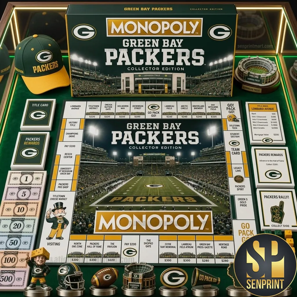 Green Bay Packers Collector Edition Monopoly Lambeau Field Board Game