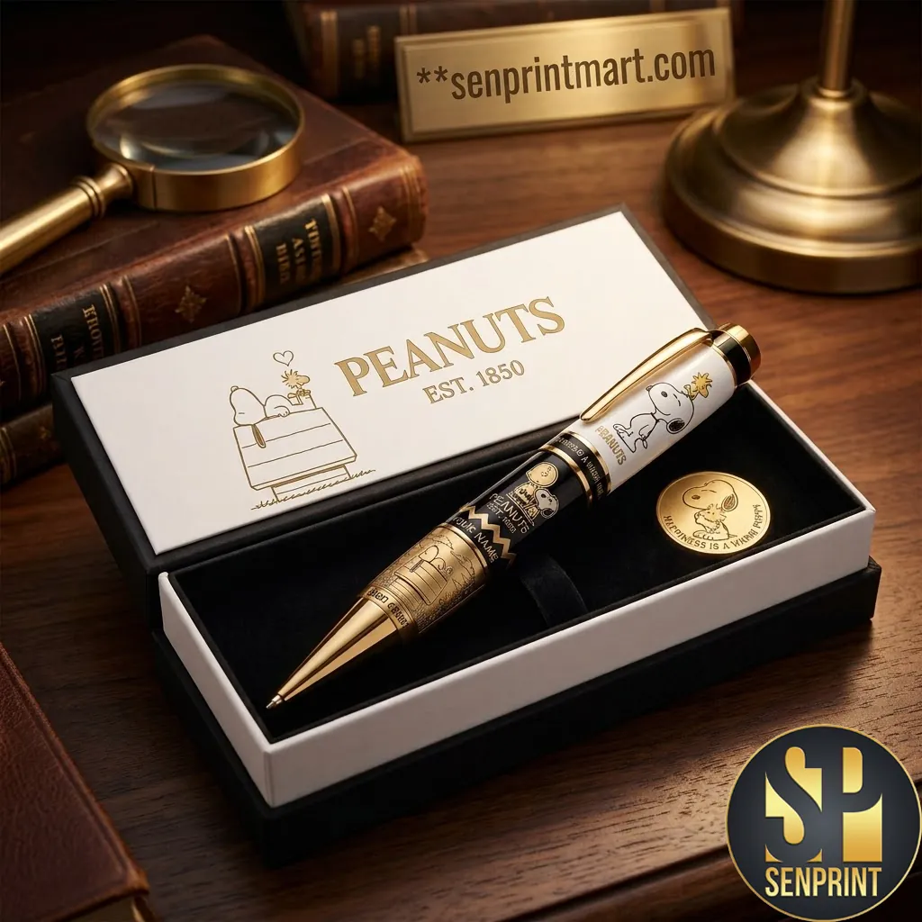 Peanuts Snoopy Personalized Luxury Gold Engraved Ballpoint Pen