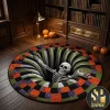 Superhero Spiderweb 3D Vortex Illusion Quilted Round Mat Superhero Spiderweb 3D Vortex Illusion Quilted Round Mat