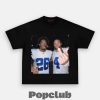 Dallas Cowboys Dak Prescott and DaRon Bland Funny Drinking and Middle Finger Graphic T-Shirt