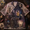Coraline Through The Secret Door Spooky Gothic Vintage Button Down Hawaiian Shirt