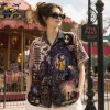 Coraline Through The Secret Door Spooky Gothic Vintage Button Down Hawaiian Shirt