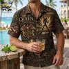 Queen Freddie Mercury Royal Rock Legacy Vintage Black and Gold Graphic Hawaiian Shirt
