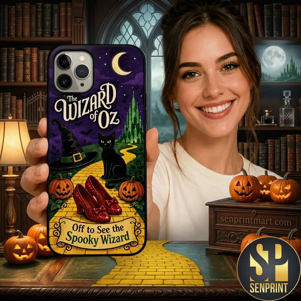 The Wizard of Oz Off to See the Spooky Wizard Halloween Phone Case