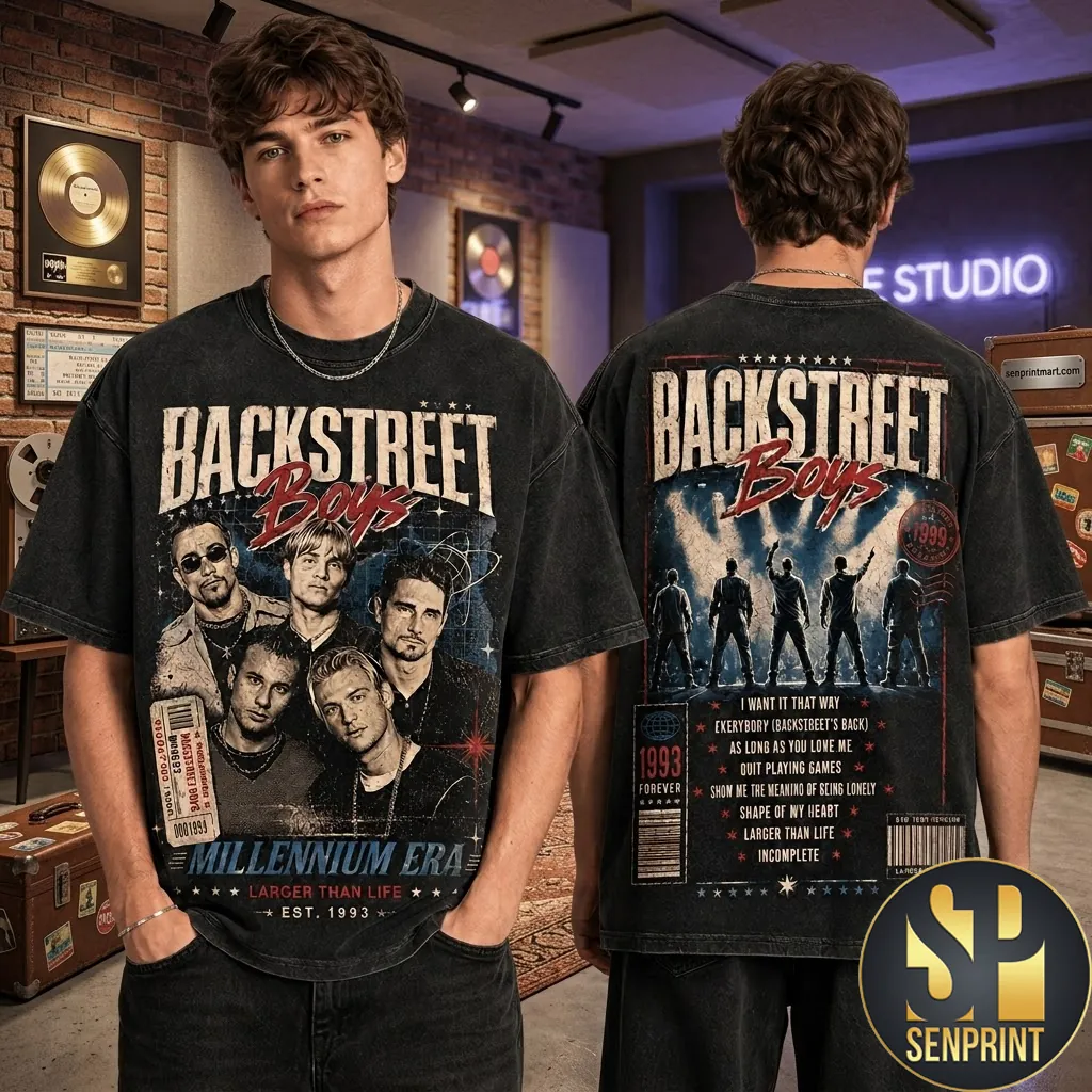 Backstreet Boys Millennium Era Vintage Graphic T-Shirt