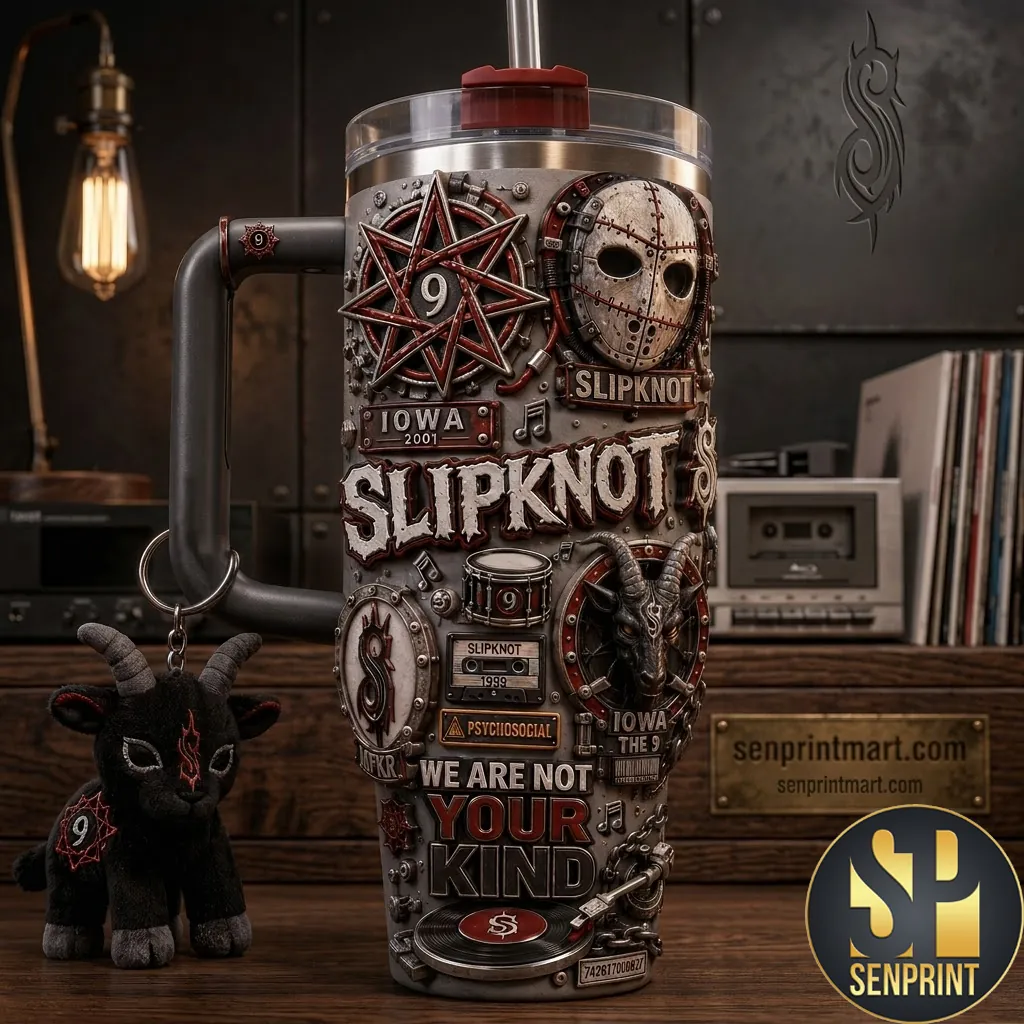 Slipknot We Are Not Your Kind 3D Graphic 40oz Tumbler