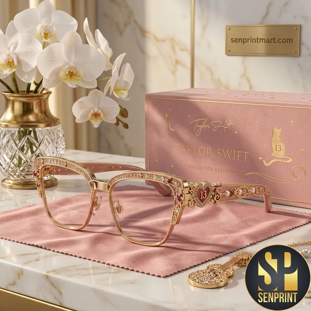 Taylor Swift Collector Edition Premium Gold Heart Sunglasses