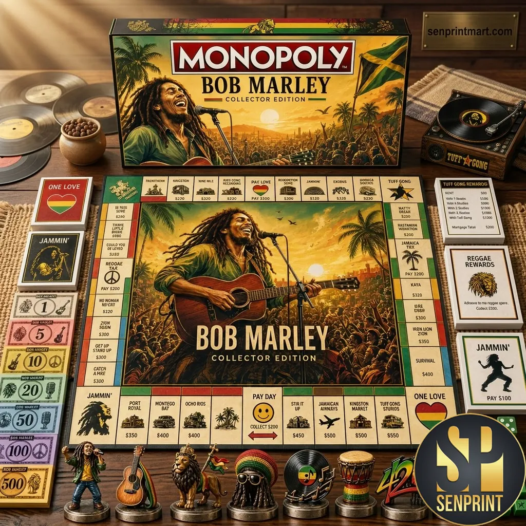 Bob Marley Collector Edition Monopoly Reggae Music Board Game
