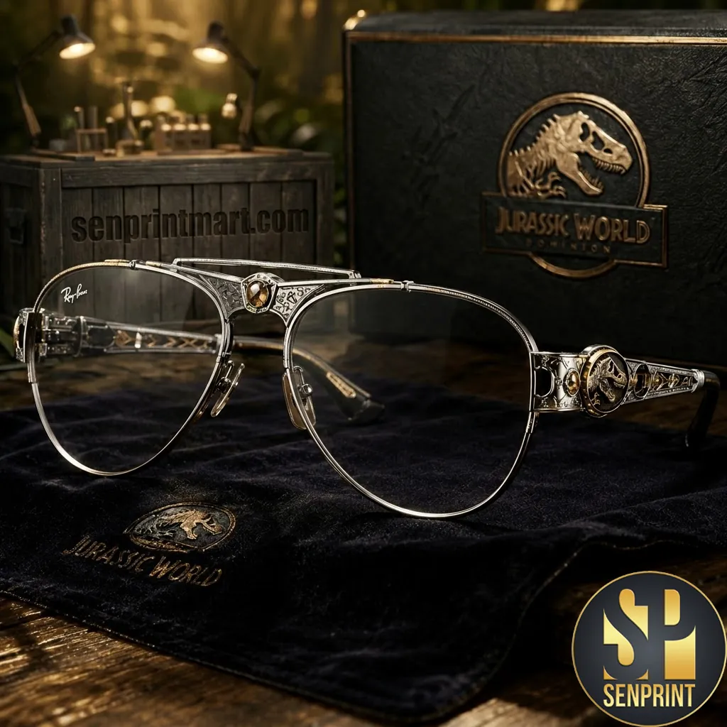 Jurassic World Dominion Limited Edition Premium Engraved Aviator Sunglasses