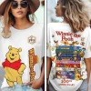 Disney Winnie the Pooh 100th Anniversary Retro VHS Stack 3D All Over Print T-Shirt