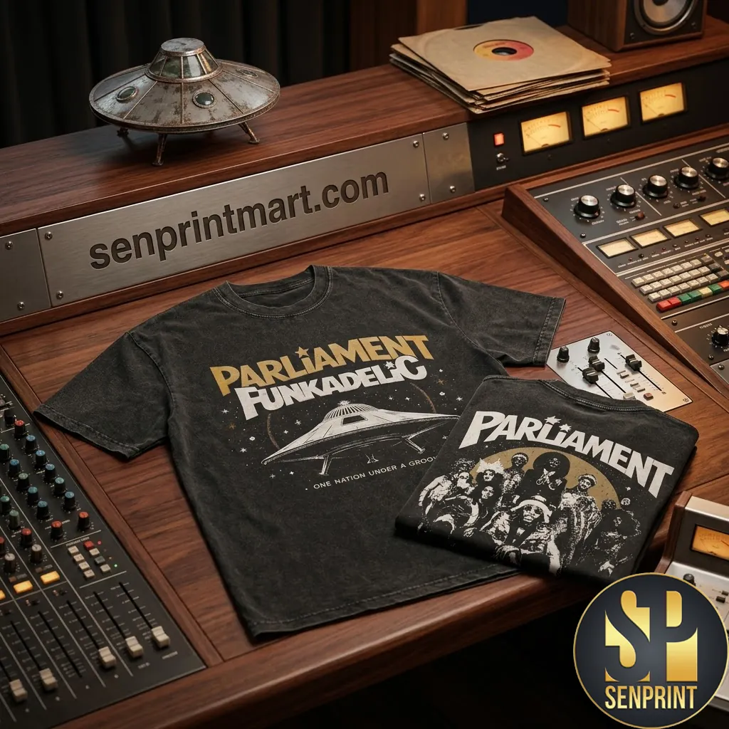 Parliament Funkadelic Mothership Vintage Wash Graphic T-Shirt