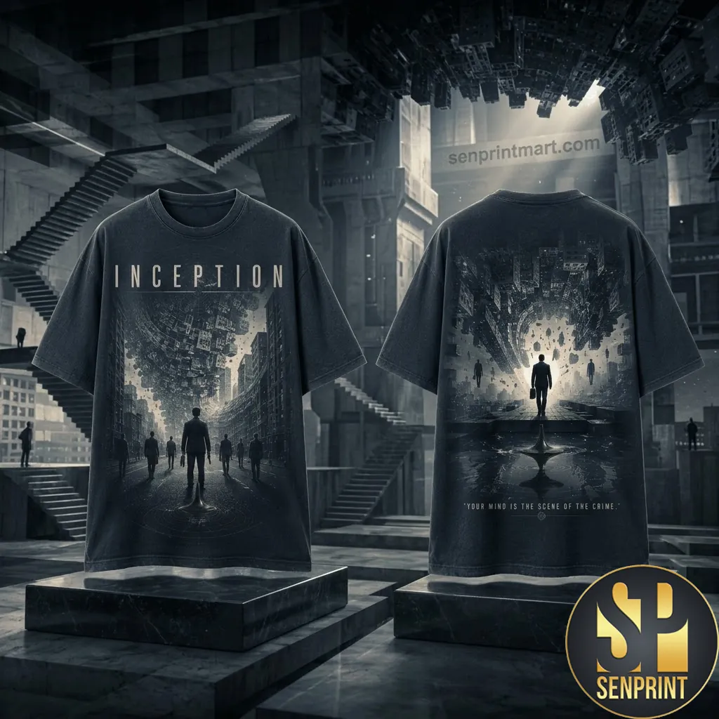 Inception Movie Graphic Print Vintage Style Unisex T-Shirt
