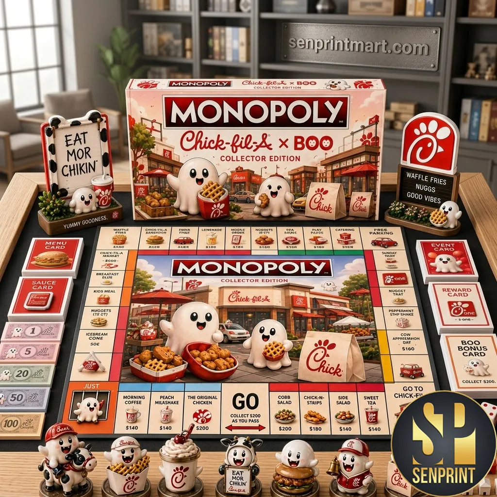 Chick-fil-A x Boo Collector Edition Custom Monopoly Board Game