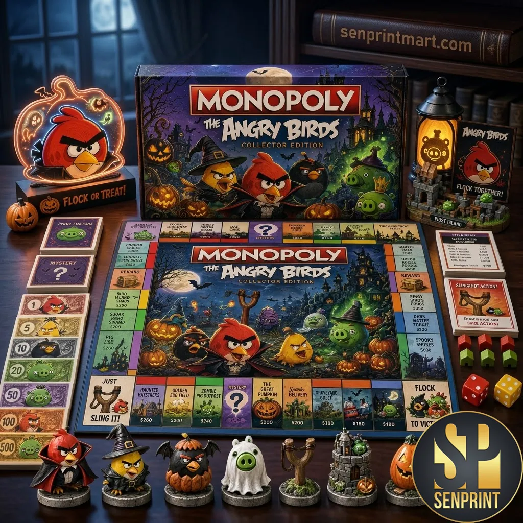 Angry Birds Monopoly Collector Edition Halloween Theme Board Game