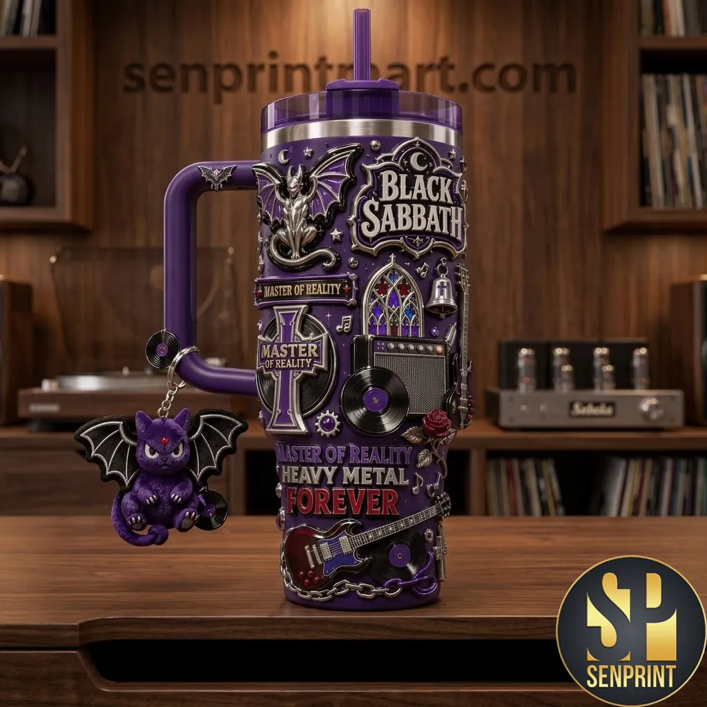 Black Sabbath Master Of Reality 3D Heavy Metal 40oz Tumbler