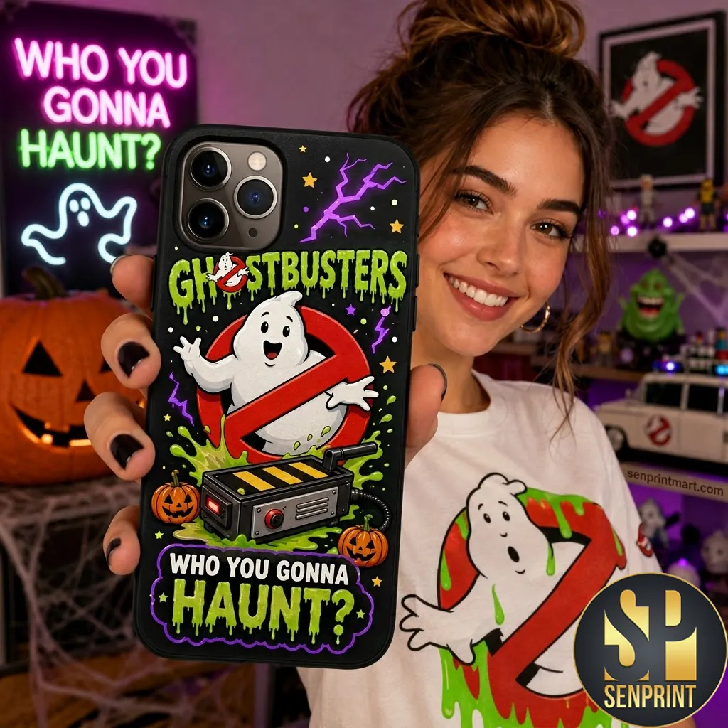 Ghostbusters Who You Gonna Haunt Halloween Phone Case