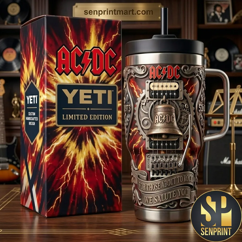 AC/DC For Those About To Rock Limited Edition Stainless Steel Tumbler