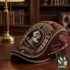 Ford Mustang Premium Leather Embroidered Flat Cap