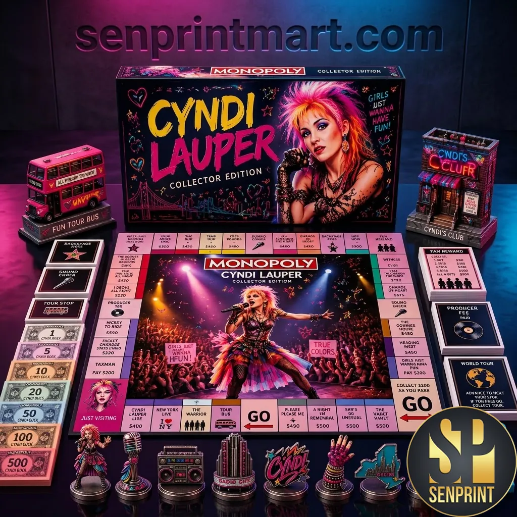 Cyndi Lauper Girls Just Wanna Have Fun Collector Edition Board Game