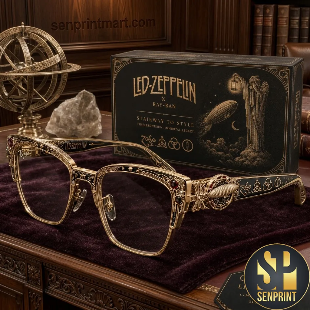 Led Zeppelin Ray-Ban Stairway to Style Limited Edition Gold Sunglasses
