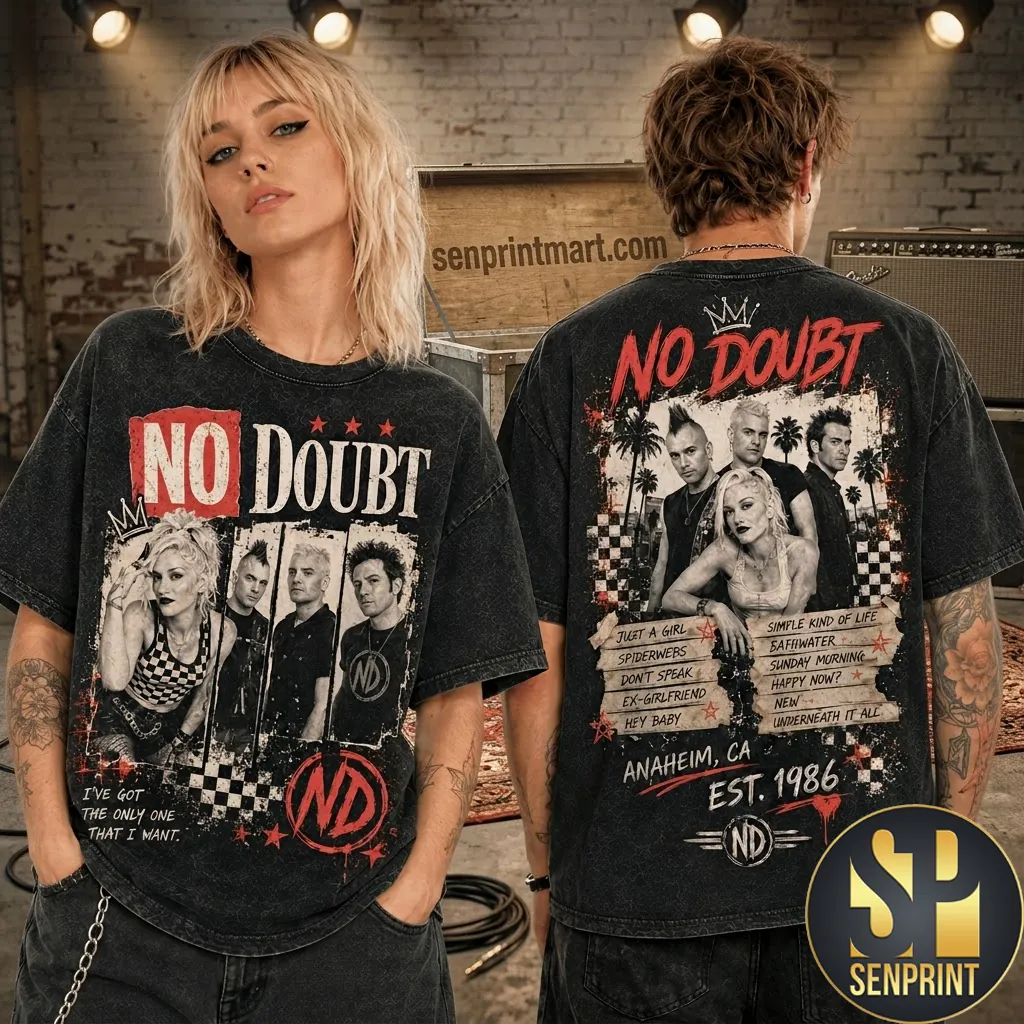 No Doubt Vintage Style Band Graphic Unisex T-Shirt