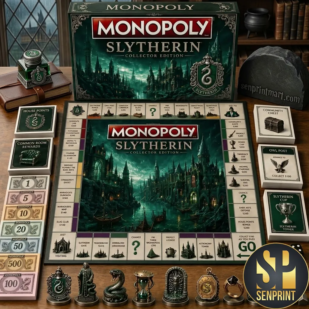 Harry Potter Slytherin Collector’s Edition Monopoly Premium Board Game