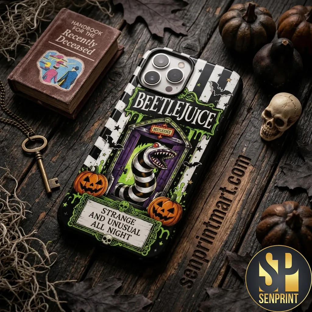 Beetlejuice Strange And Unusual Halloween Theme Phone Case
