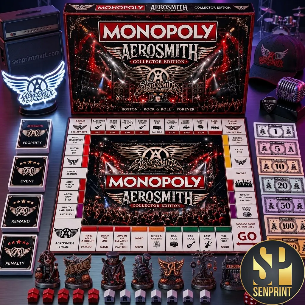Monopoly Aerosmith Collector Edition Rock Band Board Game