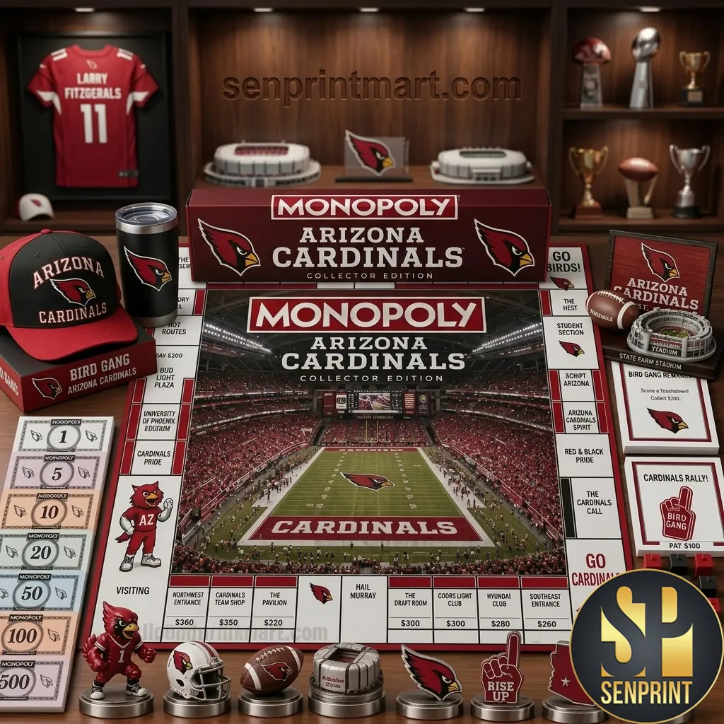 Arizona Cardinals Collector Edition Monopoly NFL Board Game