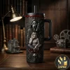 Indiana Pacers Pacer Nation 3D Embossed Mascot 40oz Tumbler with Handle Indiana Pacers Pacer Nation 3D Embossed Mascot 40oz Tumbler with Handle