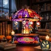 Bradford Exchange Disney Tim Burton’s The Nightmare Before Christmas Jack and Sally Moonlight Table Lamp