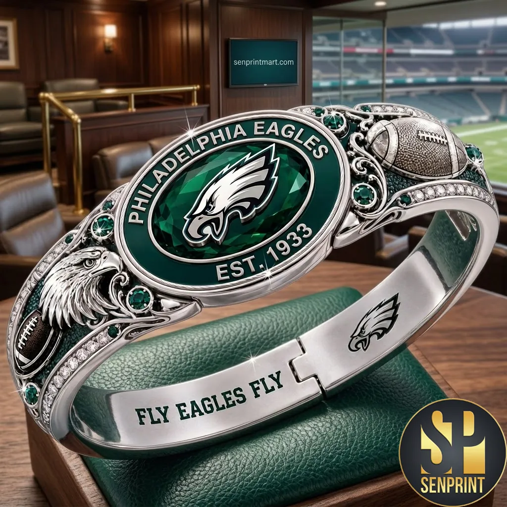 Philadelphia Eagles Premium Commemorative Logo Bracelet